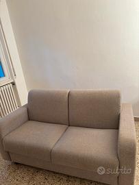 Divano letto grigio moderno