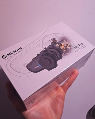 Interfono moto Moman H2 Pro NUOVI mai usati - Blue