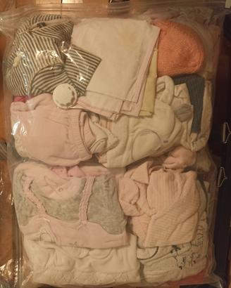 Lotto AUTUNNO/INVERNO bambina 0/3 MESI