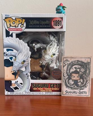 Funko pop Suguru Geto + Custom Card