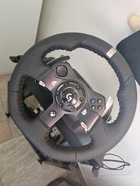 volante logitech G920 + supporto per xbox serie x 
