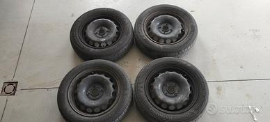 gomme e cerchi  R14 Citroen C1, Peugeot 106, Aygo