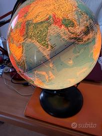 Mappamondo Fisico/Politico luminoso