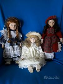 bambole in ceramica 