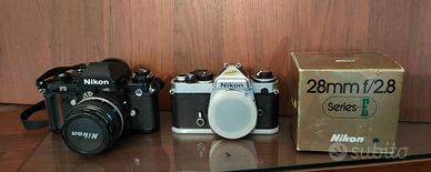 NIKON F3 Reflex + NIKON FE Reflex