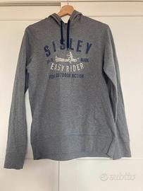 Felpa con cappuccio Sisley grigio