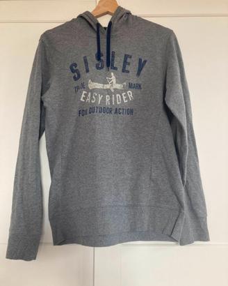 Felpa con cappuccio Sisley grigio
