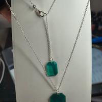 Set Gioielli Verde - Collana e Orecchini