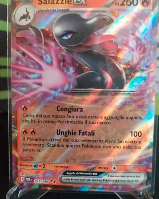Pokemon Salazzle ex 016/088 holo.reverse