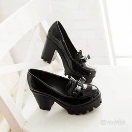 Mocassini con plateau Mary Jane