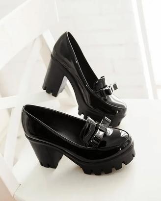 Mocassini con plateau Mary Jane