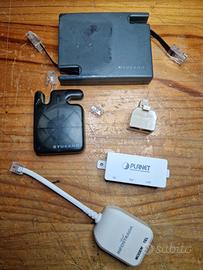 CAVI RETRAIBILI TELEFONO + ETHERNET + ADATTATORI