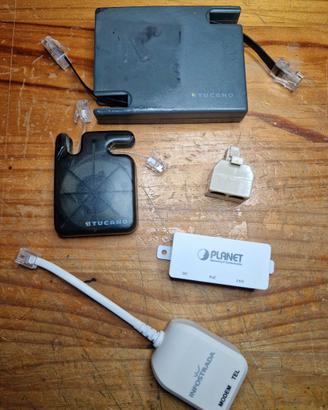 CAVI RETRAIBILI TELEFONO + ETHERNET + ADATTATORI