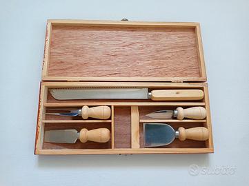 Set Coltelli da Formaggio e Pane con Scatola
