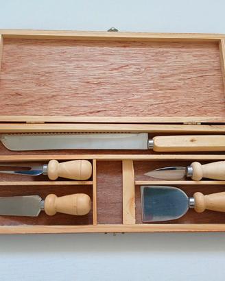 Set Coltelli da Formaggio e Pane con Scatola