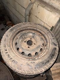 cerchioni in ferro r14 4 bulloni di fissaggio