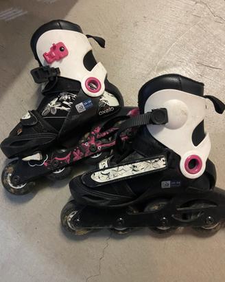 Pattini a rotelle roller in linea 34-37 e 34-36