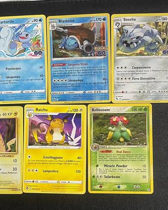 Lotto 8 Carte Pokémon Holo - Moltres, Blastoise