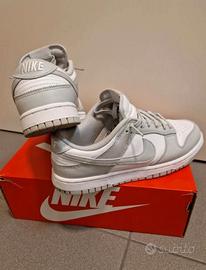 Nike Dunk Low Grigio e Bianco 38.5 Nuove