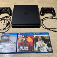 PlayStation 4 Slim + 2 controller + 3 giochi