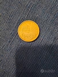 100 pesetas spagnole del cammino di Santiago 