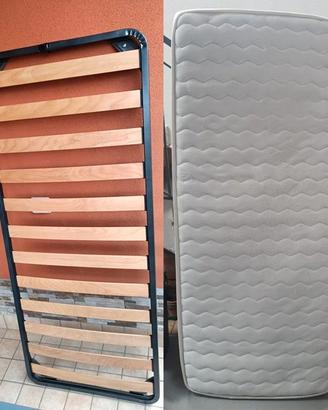 Rete a doghe in legno rinforzata con materasso