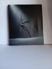 Quadro Materico 3D Ballerina  dipinto scultura tel