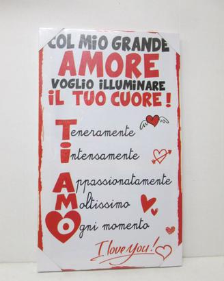 Quadro da appendere san valentino