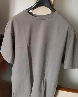 Maglietta oversize grigio/beige Zara
