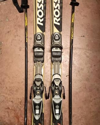 Sci bambino Rossignol CompJ 130 cm + racchette 100