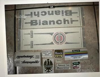 Serie adesivi per rifacimento Bianchi Rekord 745