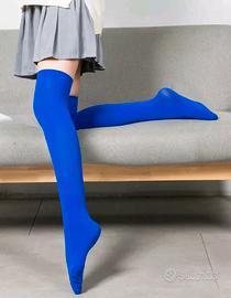 calze autoreggenti blu