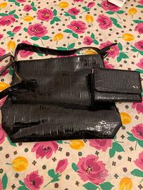 Borsa e portafogli Carpisa vernice nero