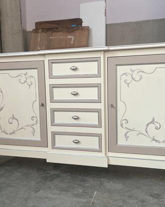 NUOVA CREDENZA DECORATA A MANO