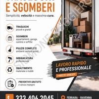 Sgombero gratis traslochi trasporti Ferrara e prov