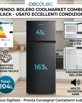 Frigorifero Cecotec Bolero CoolMarket 204L Nero