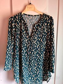 Blusa con manica a 3/4