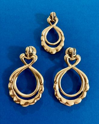 3 maniglie a pendaglio in ottone vintage