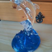 Delfino in cristallo Vintage