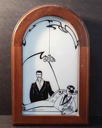 Cassetta portachiavi da parete stile Art Nouveau