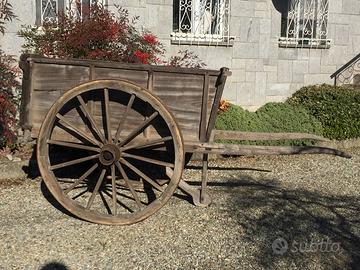 Carro a Mano di Legno epoca