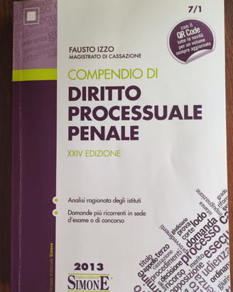 Compendio di diritto processuale penale.2013