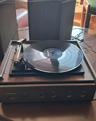 giradischi vintage con casse