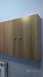 Mobile pensile rovere bagno lavanderia ripostiglio