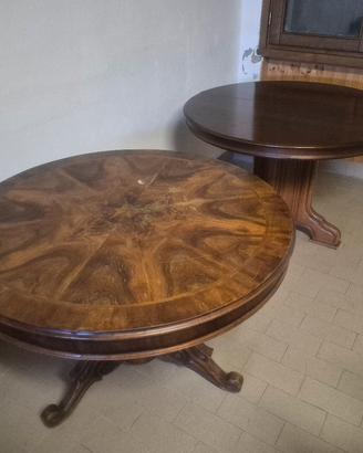 tavoli rotondi stile vintage 