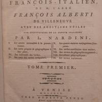 Libri Antichi 1804 Dizionario Francese Italiano  