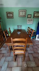 Tavolo 6 posti in noce massello nazionale 