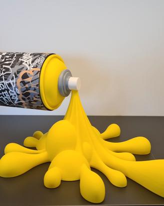 Scultura moderna bomboletta spray