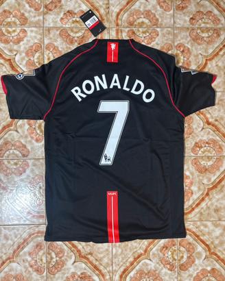 Maglia Manchester United 2007/08 Nera Ronaldo 7