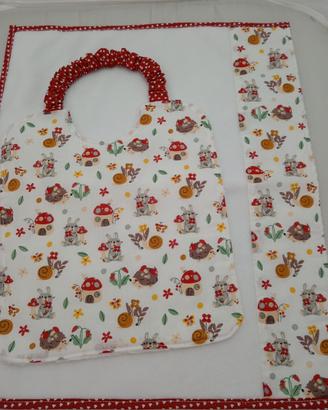 set asilo coordinato bambina 